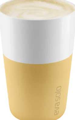 2 Cafe Latte-krus Golden sand