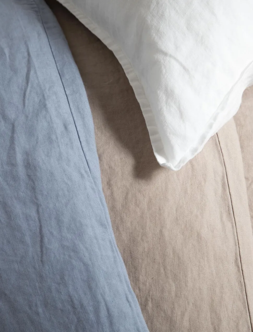 100% linen col. blue blizzard