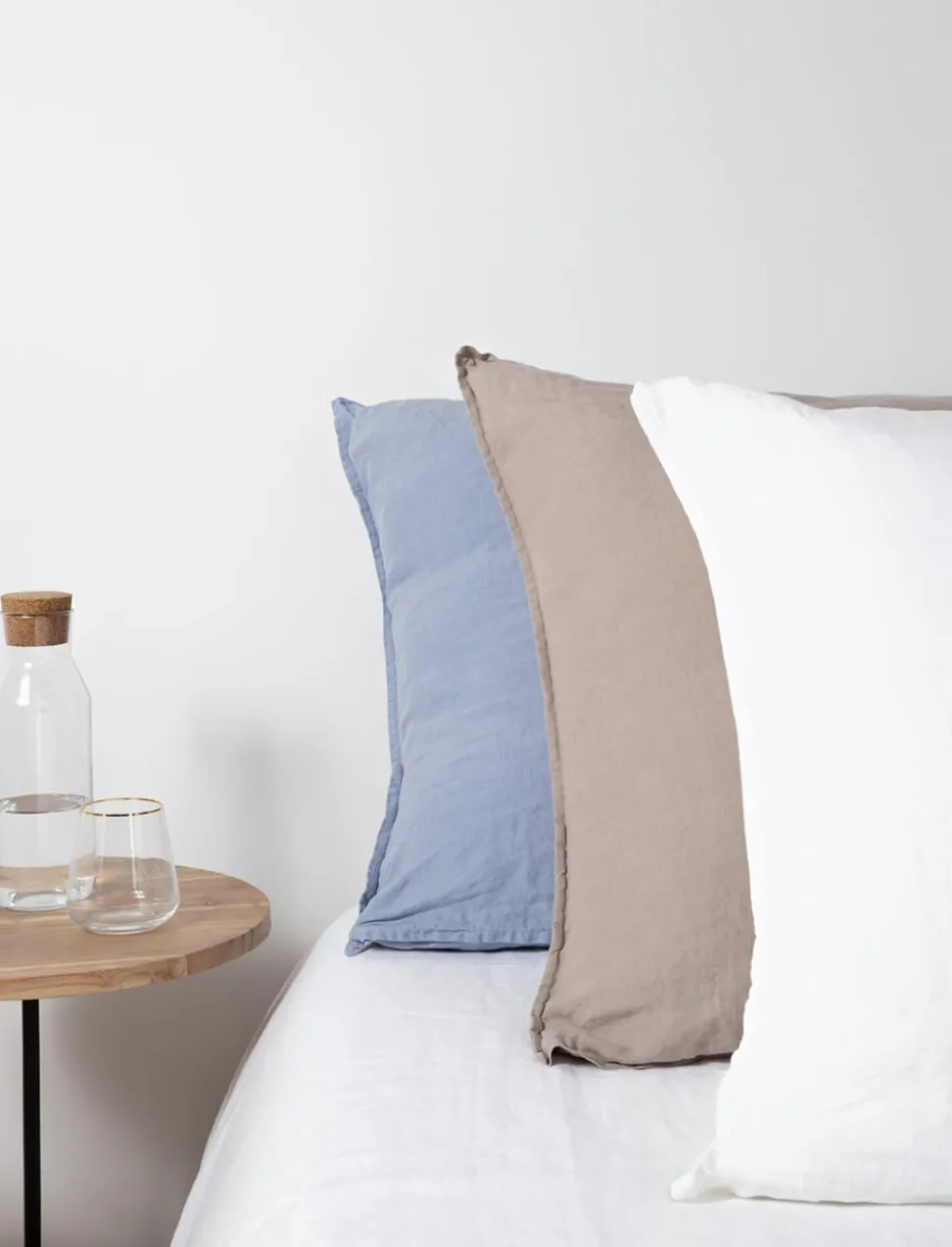 100% linen col. blue blizzard