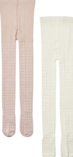 2 par Izzy pointelle strømpebukser