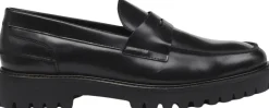 Aaron Penny Loafer - Black Polido