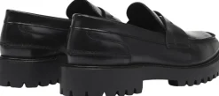 Aaron Penny Loafer - Black Polido