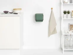 Affaldsspand m/låg sort.kon. 6 ltr.