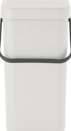 Affaldsspand m/låg sort.kon. 12 ltr