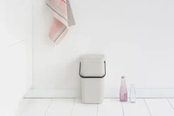 Affaldsspand m/låg sort.kon. 12 ltr