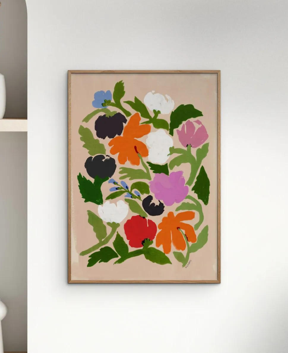 Affordable Art Prints x Megan Galante - Vibrant Floral Abstract Flower