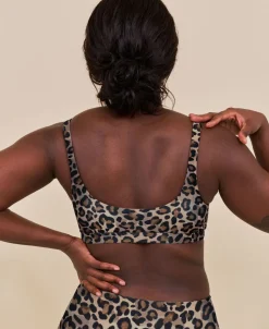 Agung sporty bikini top - Leopard