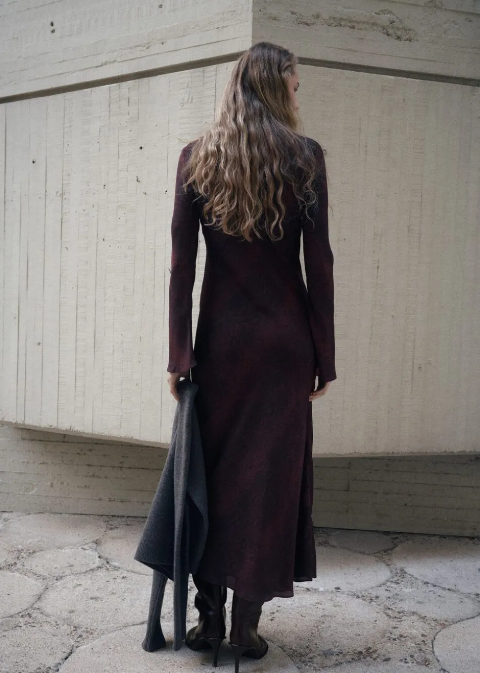 A-line animal-print dress