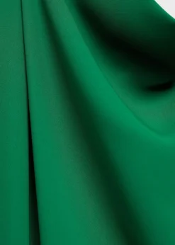 Asymmetrical long jumpsuit with bel