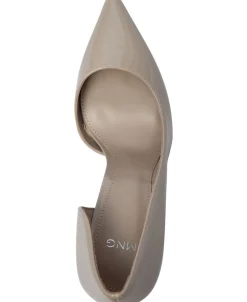 Asymmetrical patent leather court s