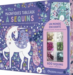Auzou - Aktivitetssæt - Kunst med pailletter