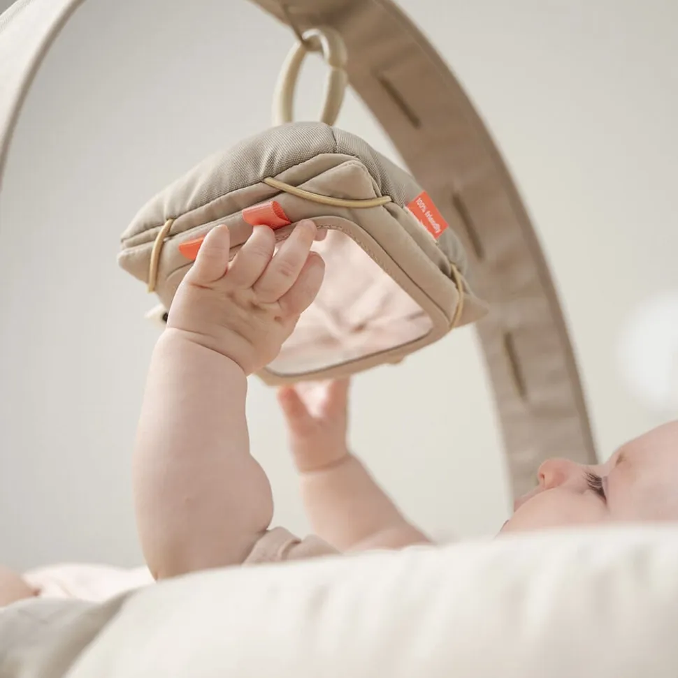 Baby kontrastkortholder Deer friends Sand