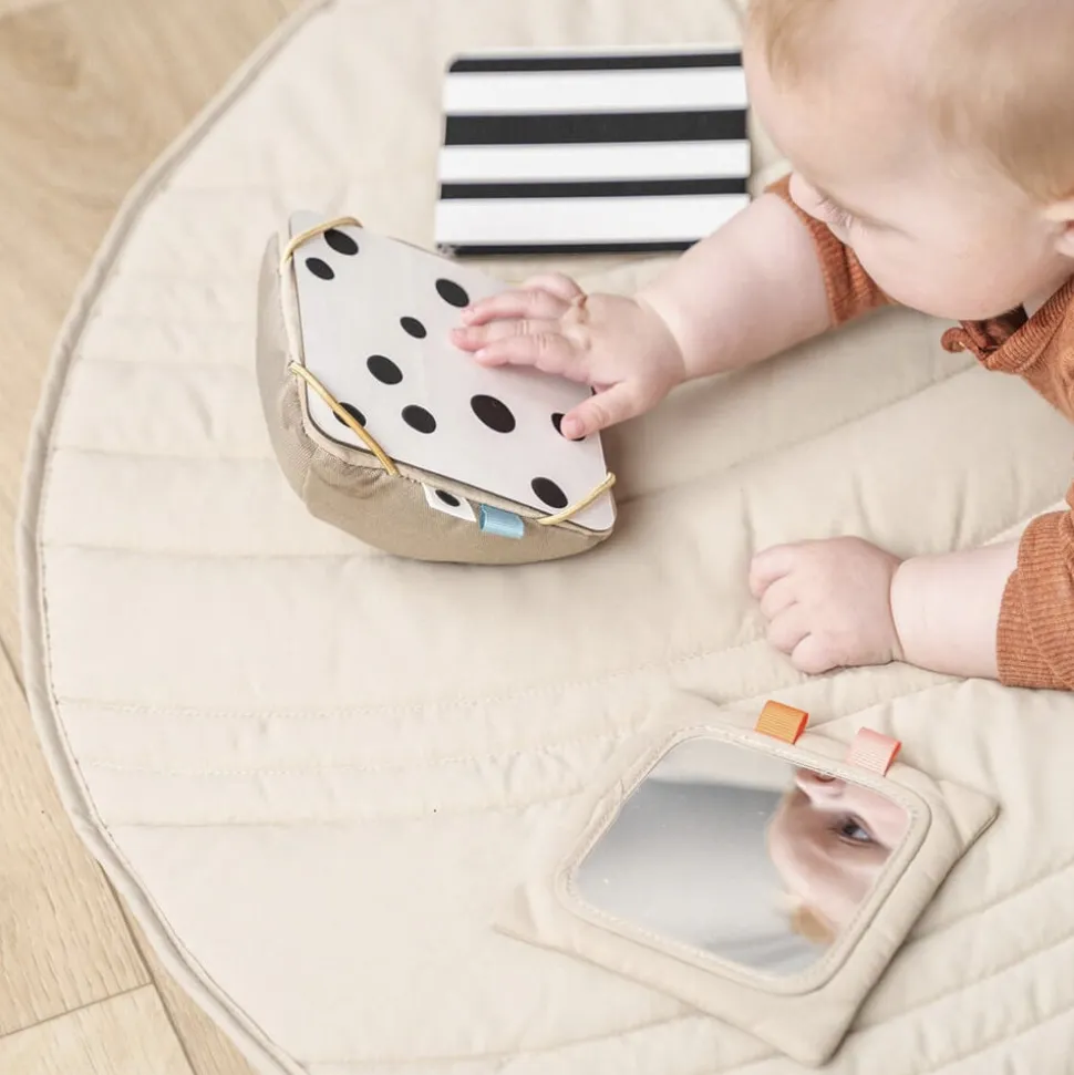 Baby kontrastkortholder Deer friends Sand