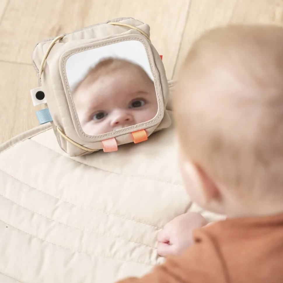 Baby kontrastkortholder Deer friends Sand