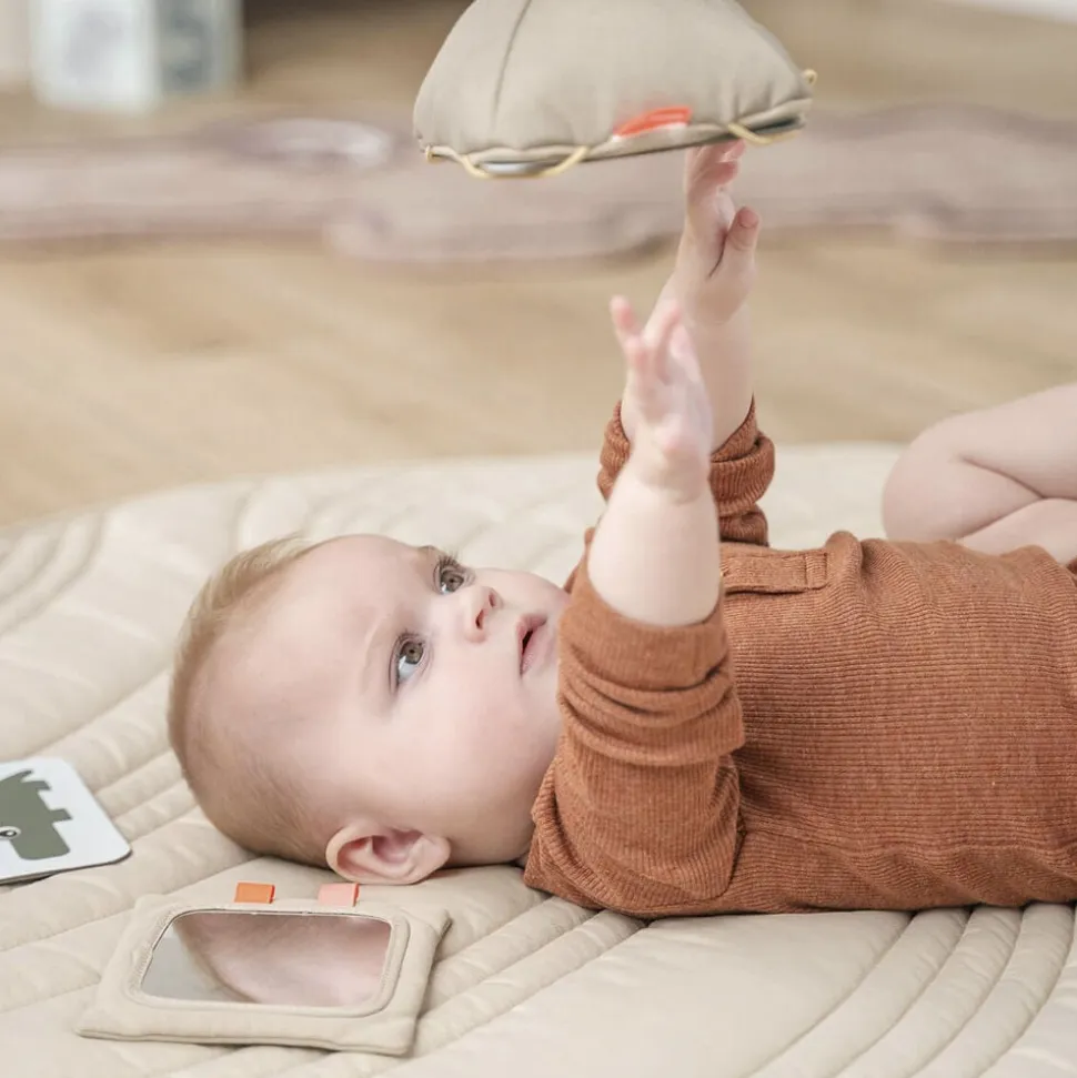 Baby kontrastkortholder Deer friends Sand