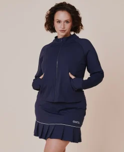 Baseline long sleeve zip jacket - Ocean