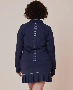 Baseline long sleeve zip jacket - Ocean