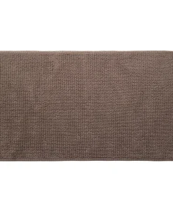 Bathmat stonewashed 50x80cm taupe grey GOTS