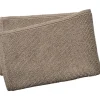 Bathmat stonewashed 50x80cm white sand GOTS