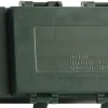 Battery box, plain, Dark green