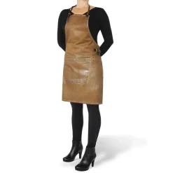 BBQ Style Apron Gold Wash