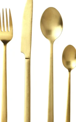 Bestik16dl mat messing Bitz