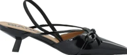 BIAKRISTIN Kitten Heel Bow Slingback Faux Leather