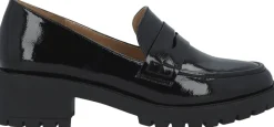 BIAPEARL Simple Penny Loafer Patent Aquarius