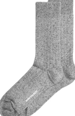 Bjarki Neps Wool Rib Sock