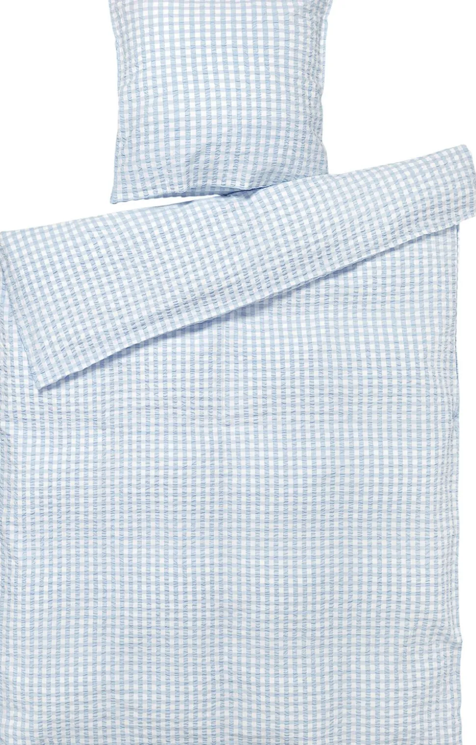 Bæk&Bølge Sengetøj lys blå/hvid 140x200 cm DK