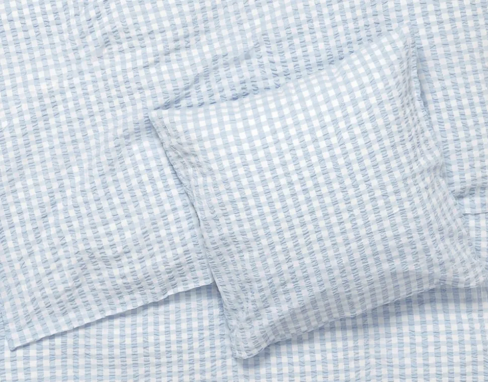 Bæk&Bølge Sengetøj lys blå/hvid 140x200 cm DK