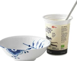 Blå Mega Riflet 35 cl. portionsskål