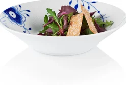 Blå Mega Riflet 24 cm. dyb tallerken