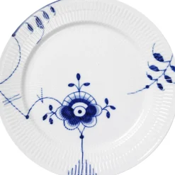 Blå Mega Riflet 27 cm. tallerken