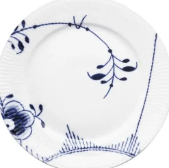 Blå Mega Riflet 27 cm. tallerken