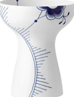 Blå Mega Riflet 19 cm Vase