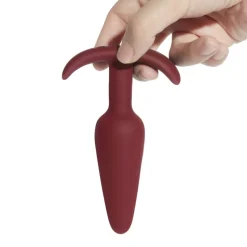 Boo Vibrerene Buttplug med Fjernbetjening - Mørk Violet