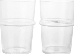 Boya Tall Glasses - Set of 2 - Clear with bubbles