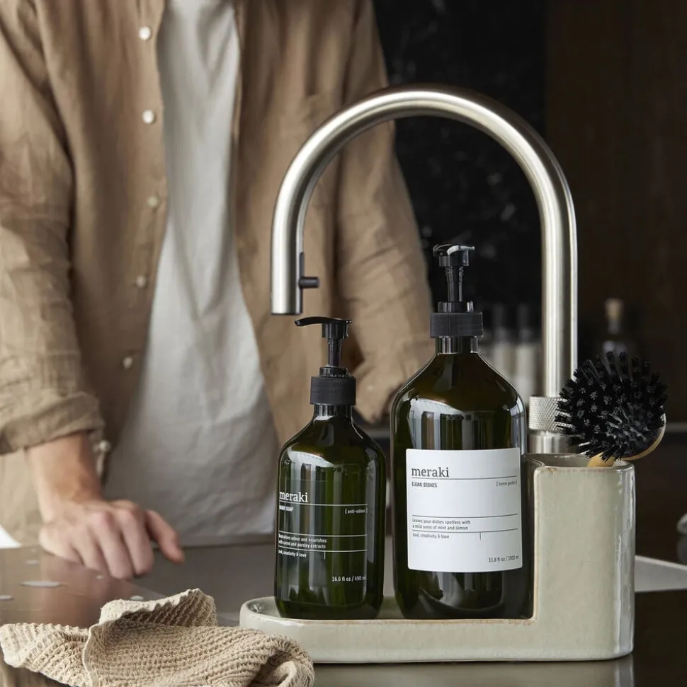 Børste- og sæbeholder, MKDatura, Shellish grey