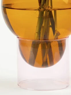 BUBBLE TUBE, LARGE, AMBER/ROSE, 90270A