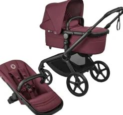Bugaboo Fox 5 Renew complete BLACK/DARK CHERRY-DARK CHERRY