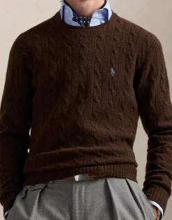 Cable-Knit Wool-Cashmere Sweater