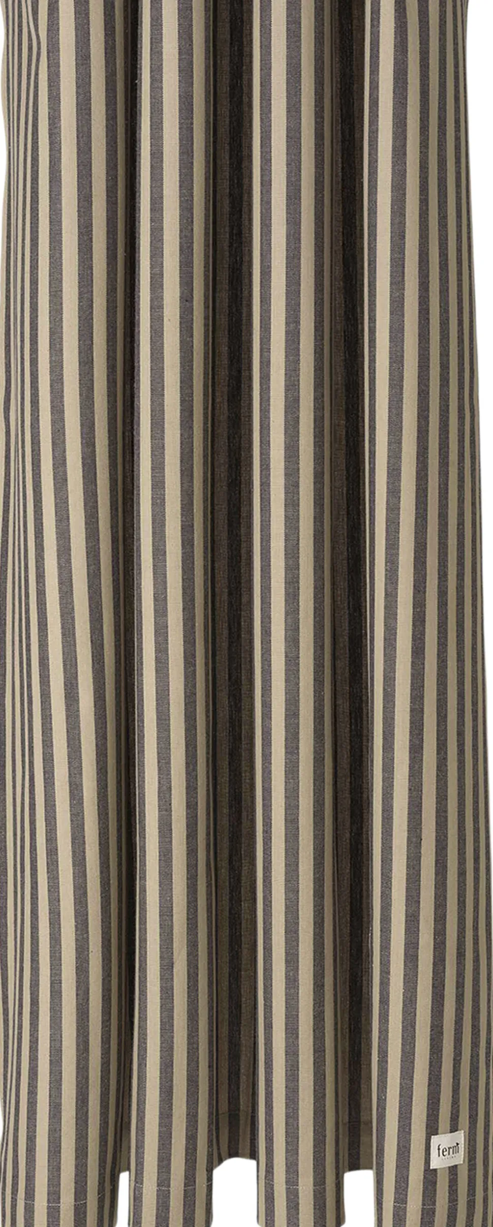 Chambray Shower Curtain - Sand/Black
