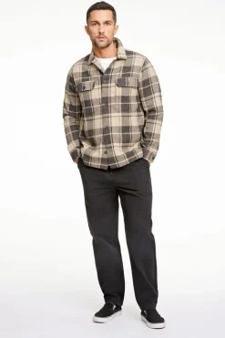 Checked overshirt L/S