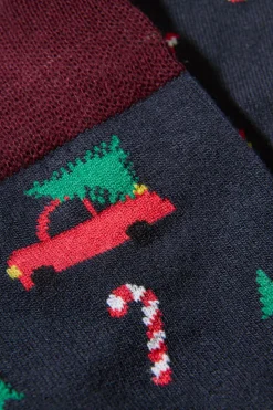 Christmas bamboo sock
