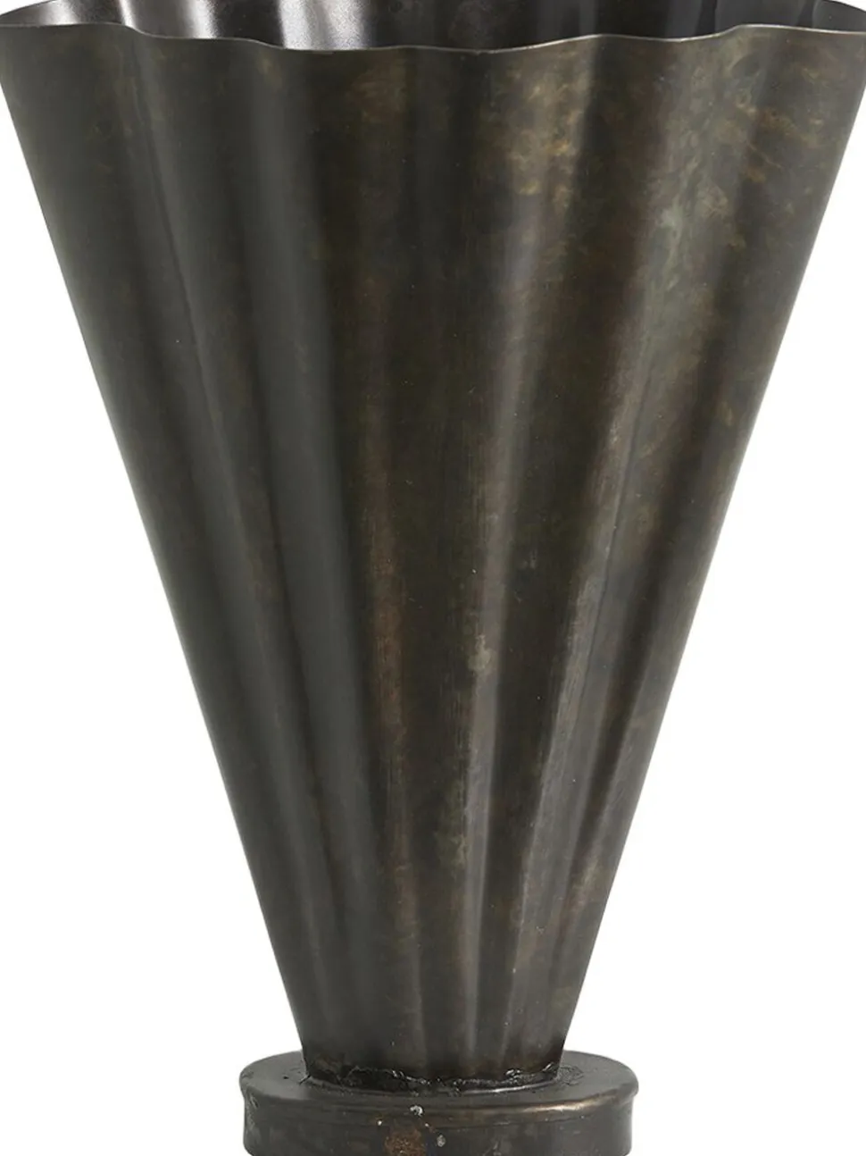COLL vase, antique finish - brown