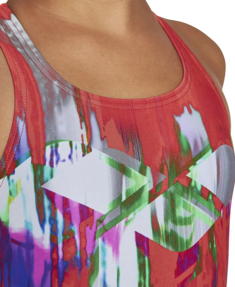 Colour Bleeding V-Back one piece badedragt