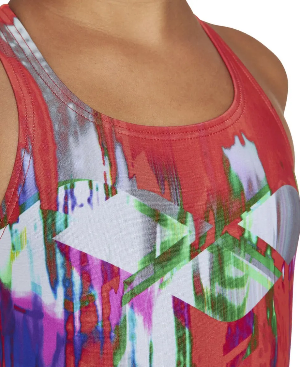 Colour Bleeding V-Back one piece badedragt