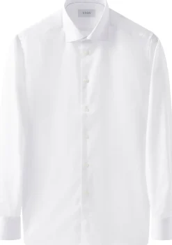 Contemporary Fit White Signature Twill Shirt