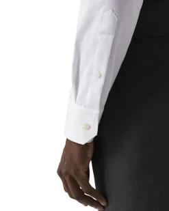 Contemporary Fit White Signature Twill Shirt